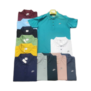 Men’s Nike Polo T-Shirts – Premium Cotton Blend, Multiple Colors