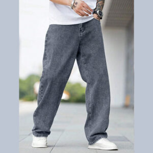 Men’s Dark Grey Relaxed Fit Jeans