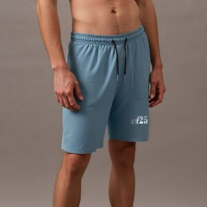 Men’s Light Blue Athletic Shorts with Zipper Pockets