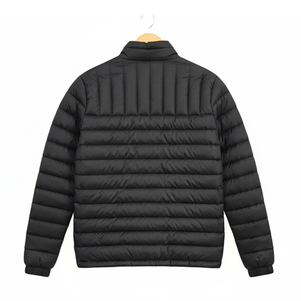 Men’s Black Quilted Puffer Jacket – Lightweight Winter Wear for Casual & Outdoor Style - Image 2