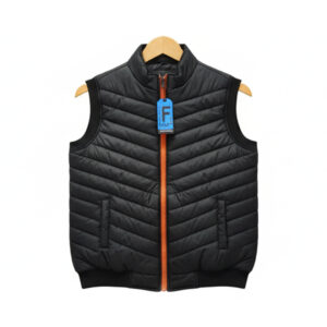 Men’s Puffer Vest with Chevron Quilting – Lightweight & Stylish Warmth