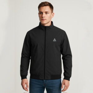 Win Cheater Jacket – Charcoal Black Lightweight Windbreaker